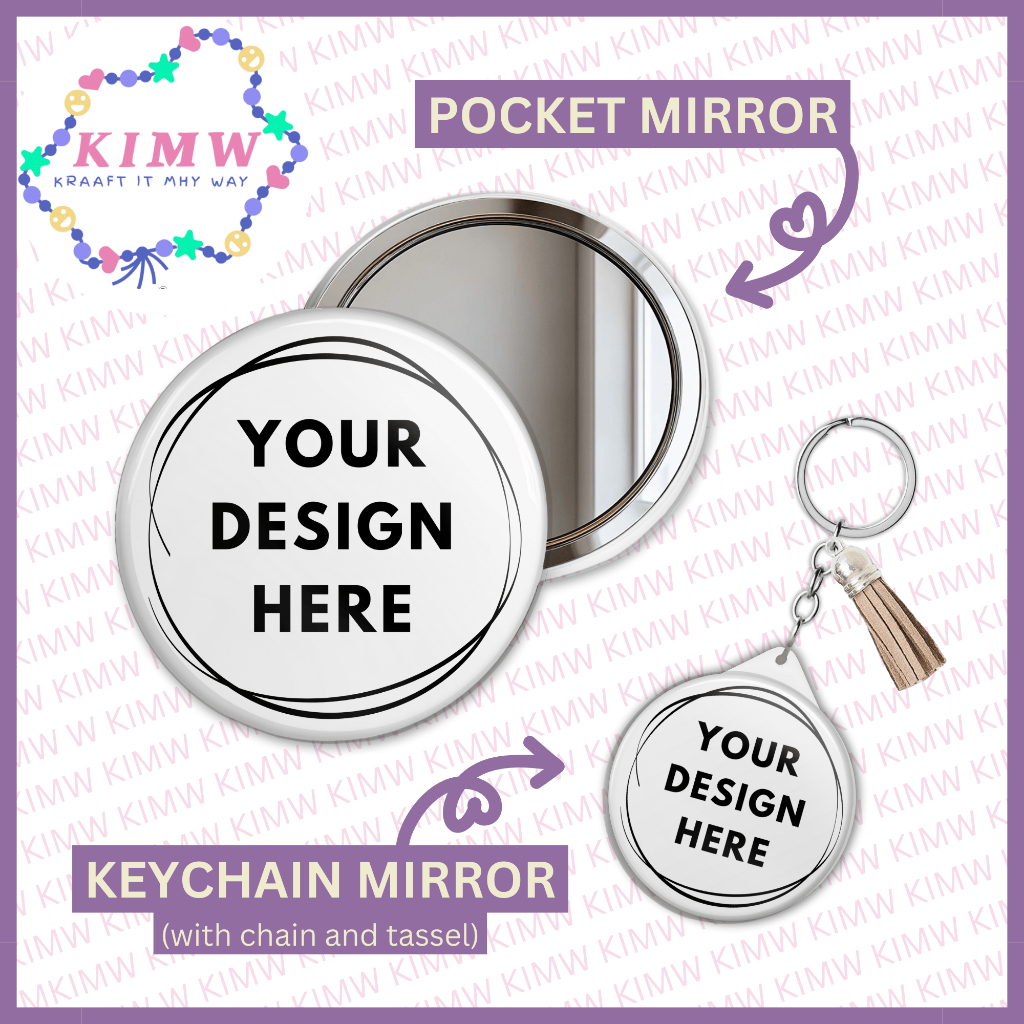 [KIMW] CUSTOMIZED Pocket Mirror/Keychain Mirror | Shopee Philippines