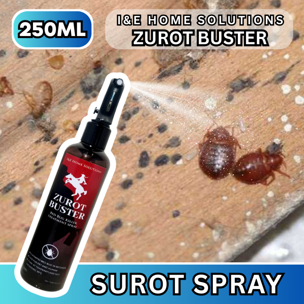 Zurot Buster Goodbye Bedbug Surot Killer Spray Pamatay surot 250ml Eco ...