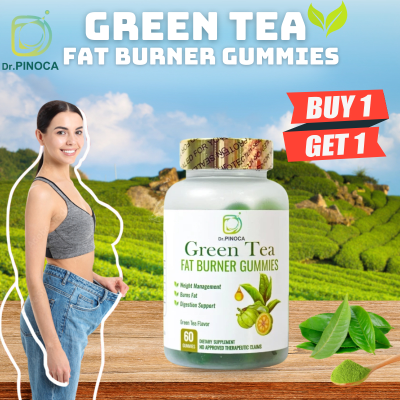 Dr.PINOCA Green Tea Fat Burner Gummies Beauty Skin Loss Weight Skin ...
