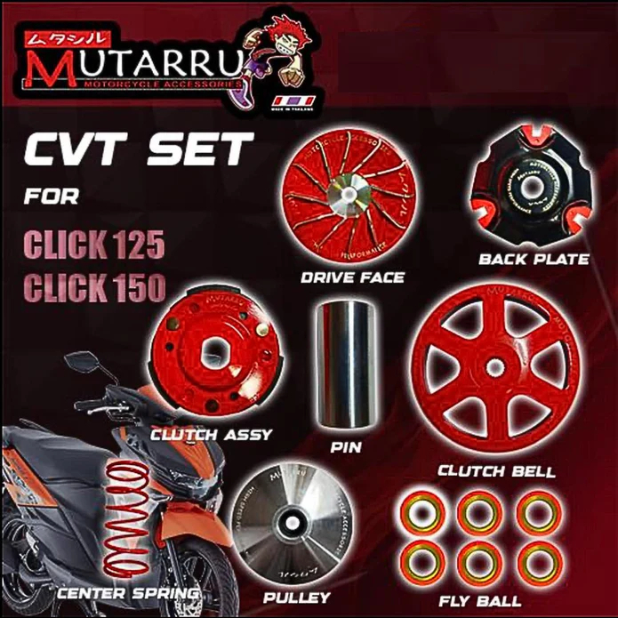 MUTARRU GENUINE RACE PERFORMANCE COMPLETE CVT SET | Shopee Philippines