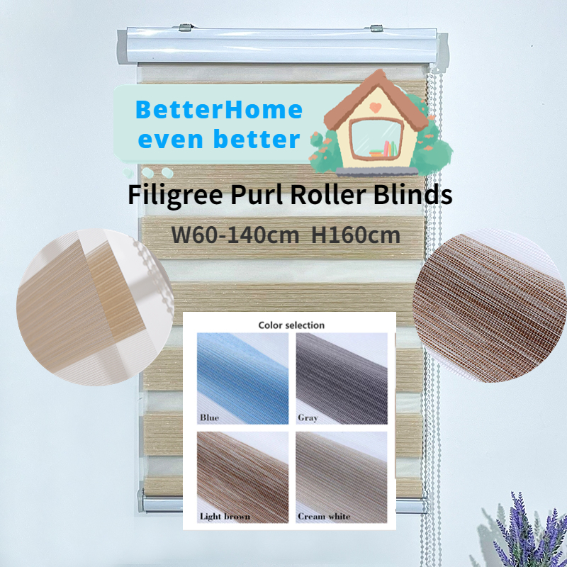 BetterHome Filigree Korean Blinds For Window Curtain Roller Up Blackout ...