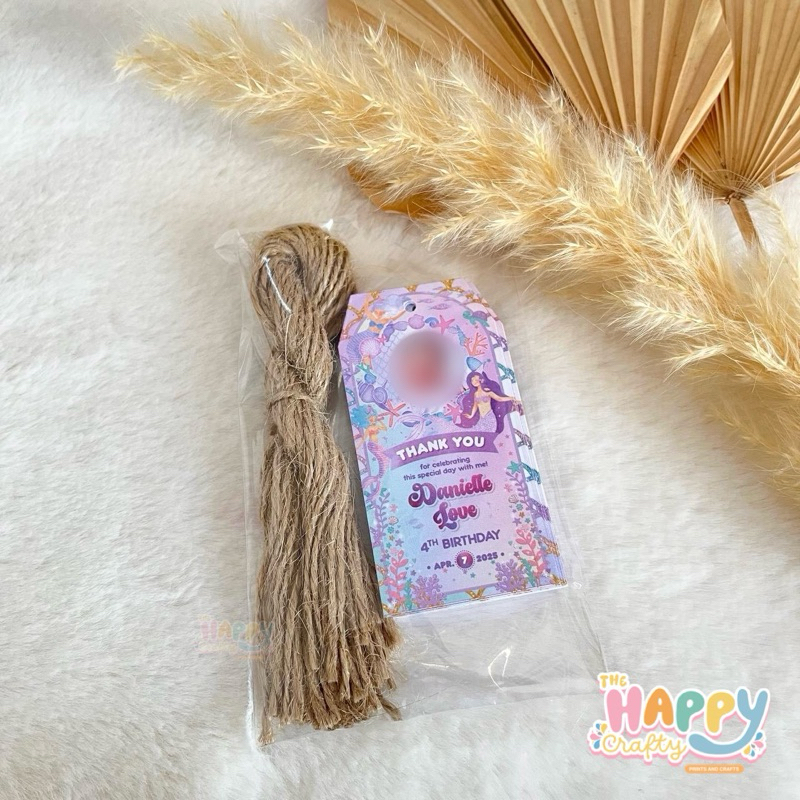 Customized Thank You Tags | Mermaid Theme | Shopee Philippines