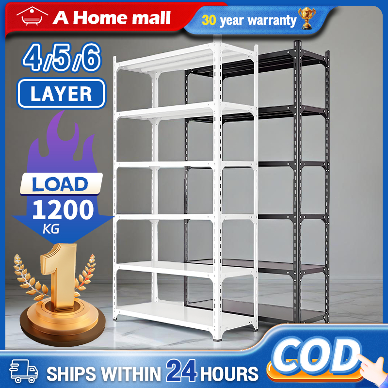6 Layers Metal Rack Steel Boltless Organizer Shelf Stainless Rack ...