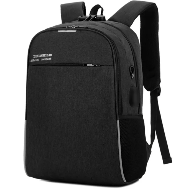 anna fashion new backpack with USB digital lock multifunction anti ...