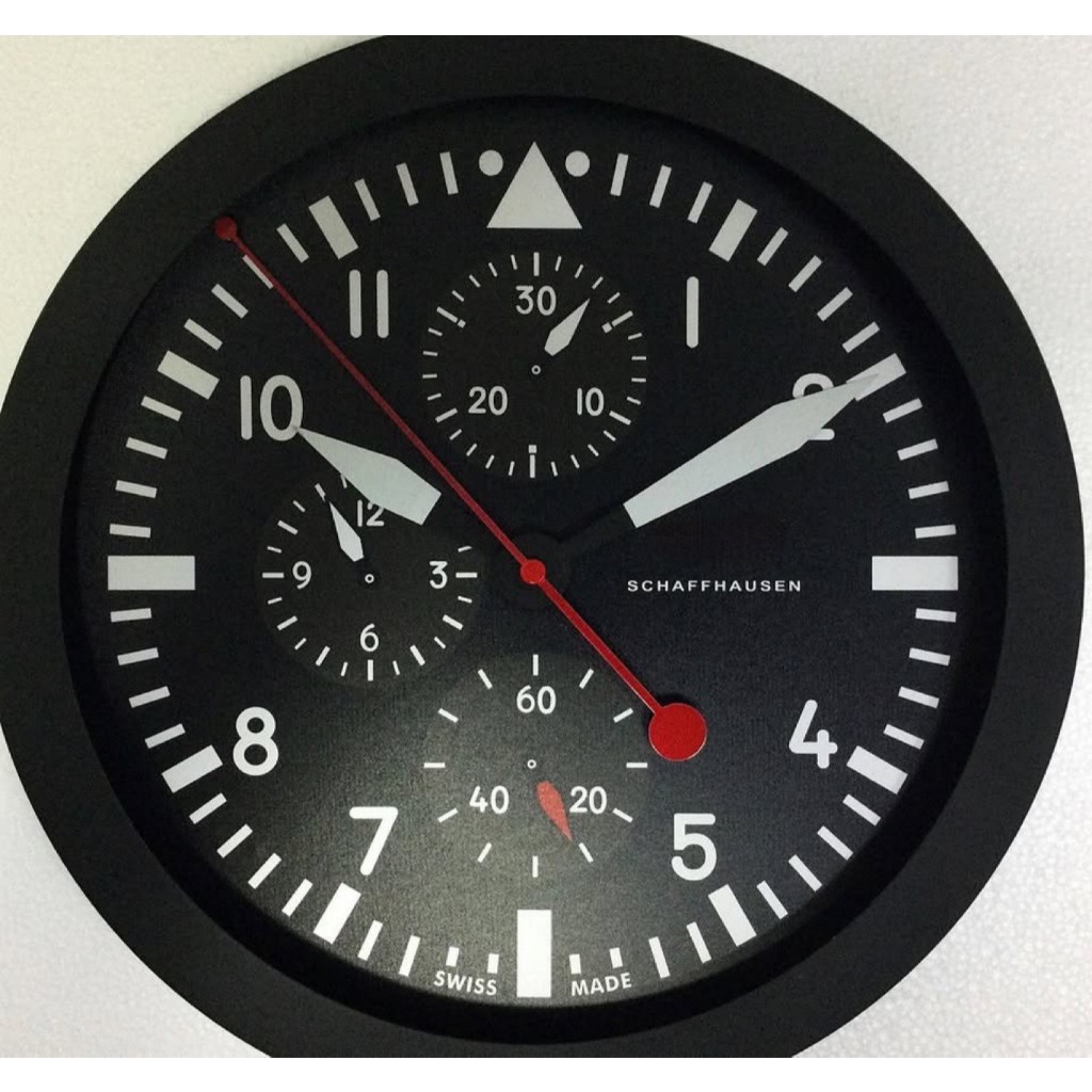 Top Gun Pilot Chronograph Wall Clock - 12