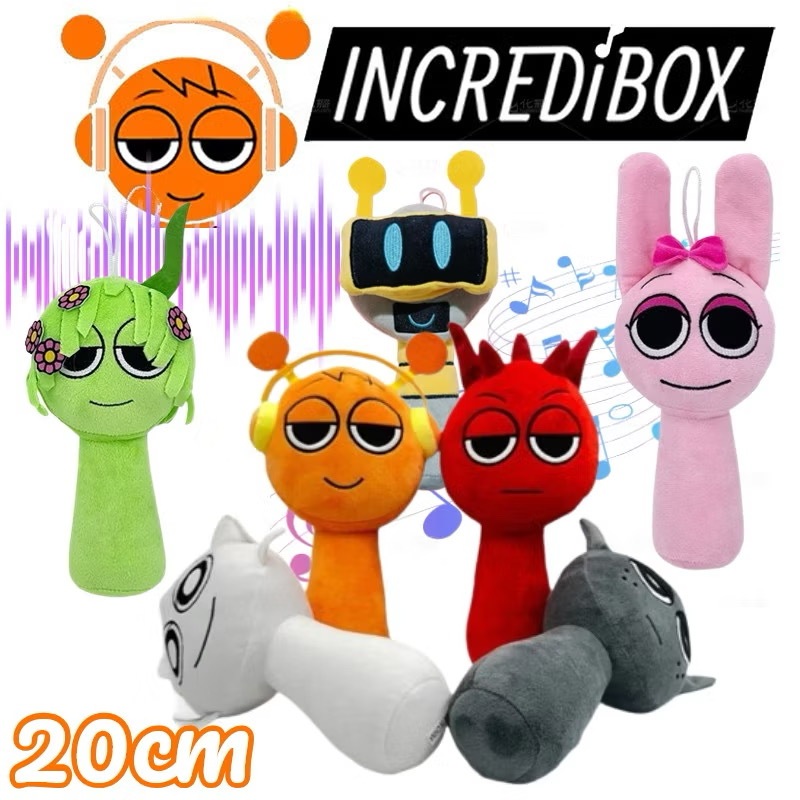 Sprunki Incredibox Sprunki Wenda Gray Oren Raddy plush toy christmas ...