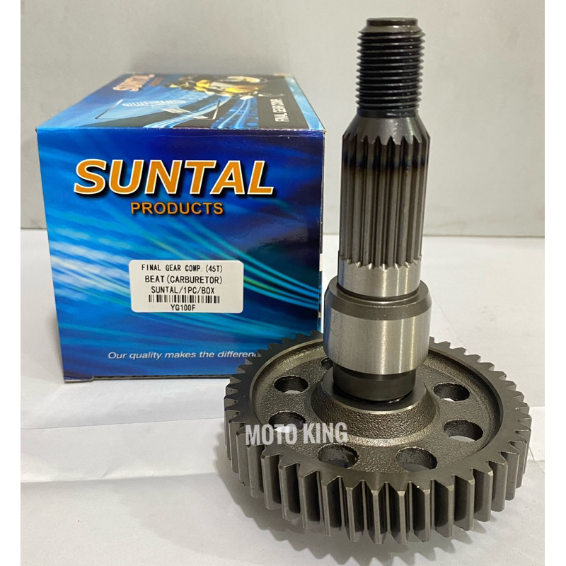 SUNTAL FINAL GEAR COMP. (DRIVE AXLE ) (45T) BEAT CARB ( YG100F ...