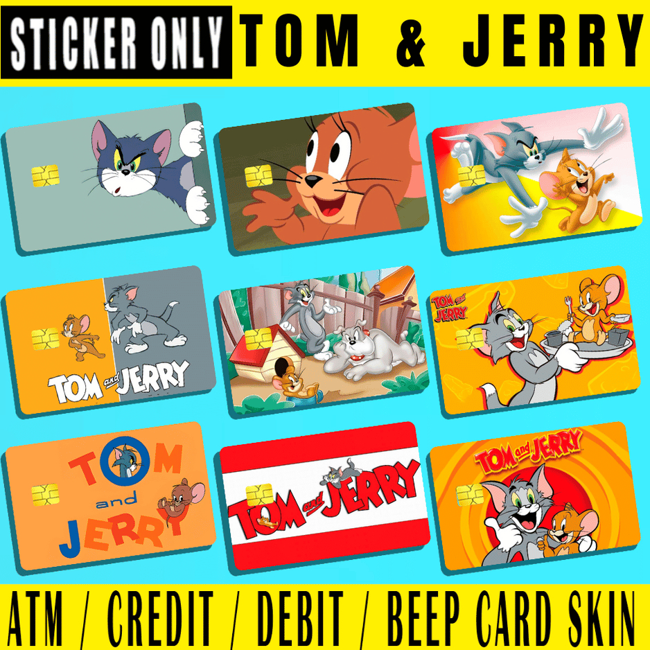 TOM AND JERRY - (SKIN CARD STICKER) ATM/CREDIT/DEBIT/BEEP | Shopee ...