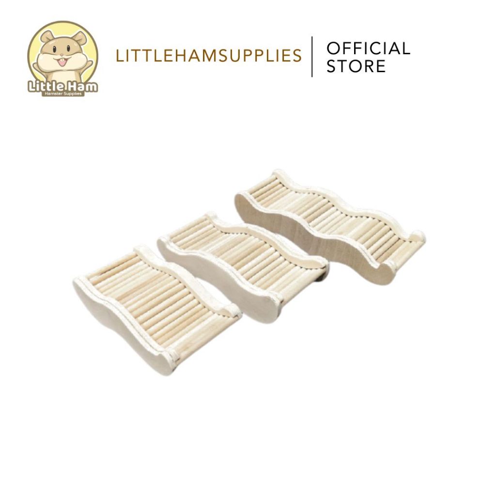 Wavy Wood Hamster Stairs / Ladder 3 sizes | Shopee Philippines