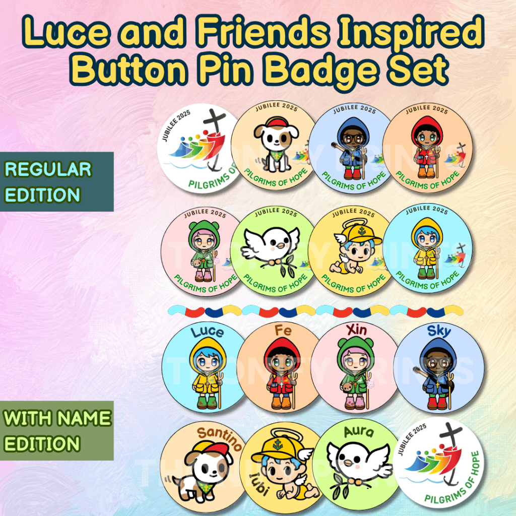Jubilee 2025 - Luce & Friends Inspired Button Pin Badge Set | Shopee ...