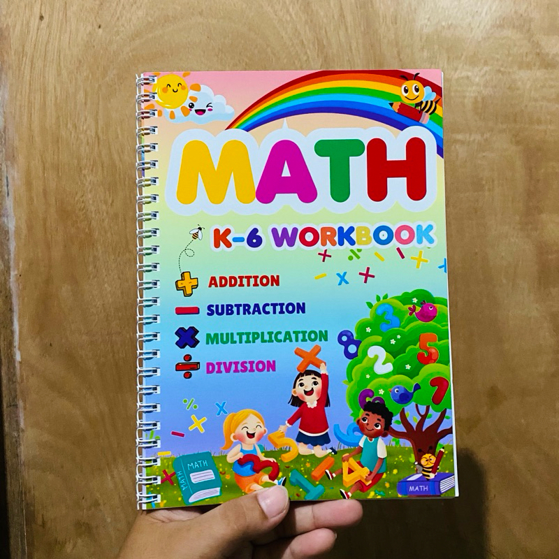 4 in 1 Math book Addition |Subtraction|Multiplication|Division|Practice ...