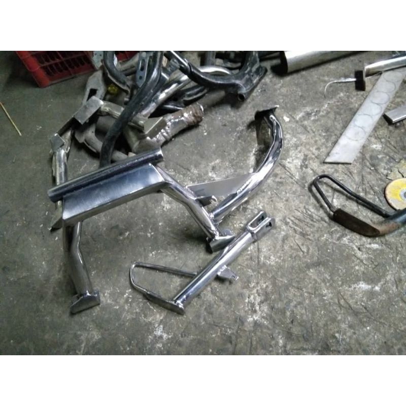 Center stand/ Side Stand PCX 150/160 / free AxeL EHE PuRe stainless ...