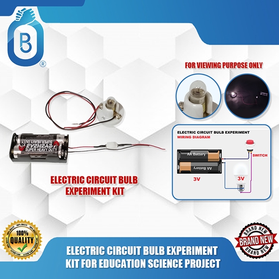 ELECTRIC CIRCUIT BULB EXPERIMENT KIT FOR EDUCATION SCIENCE PROJECT ...