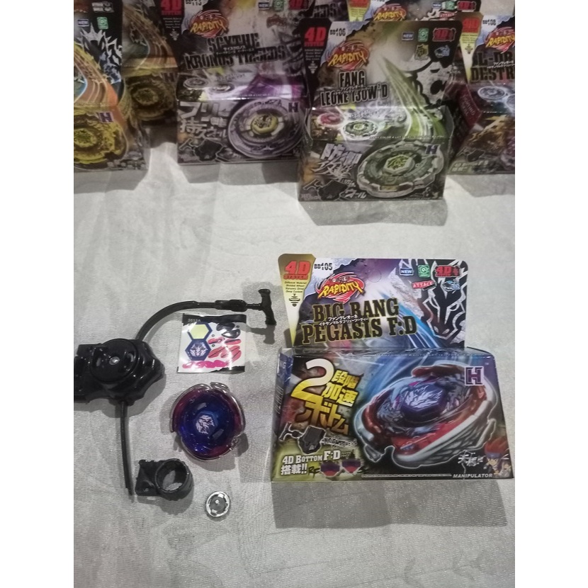Beyblade 4D Metal Fusion Top Set – LL2 Launcher + Full Battle Combo ...