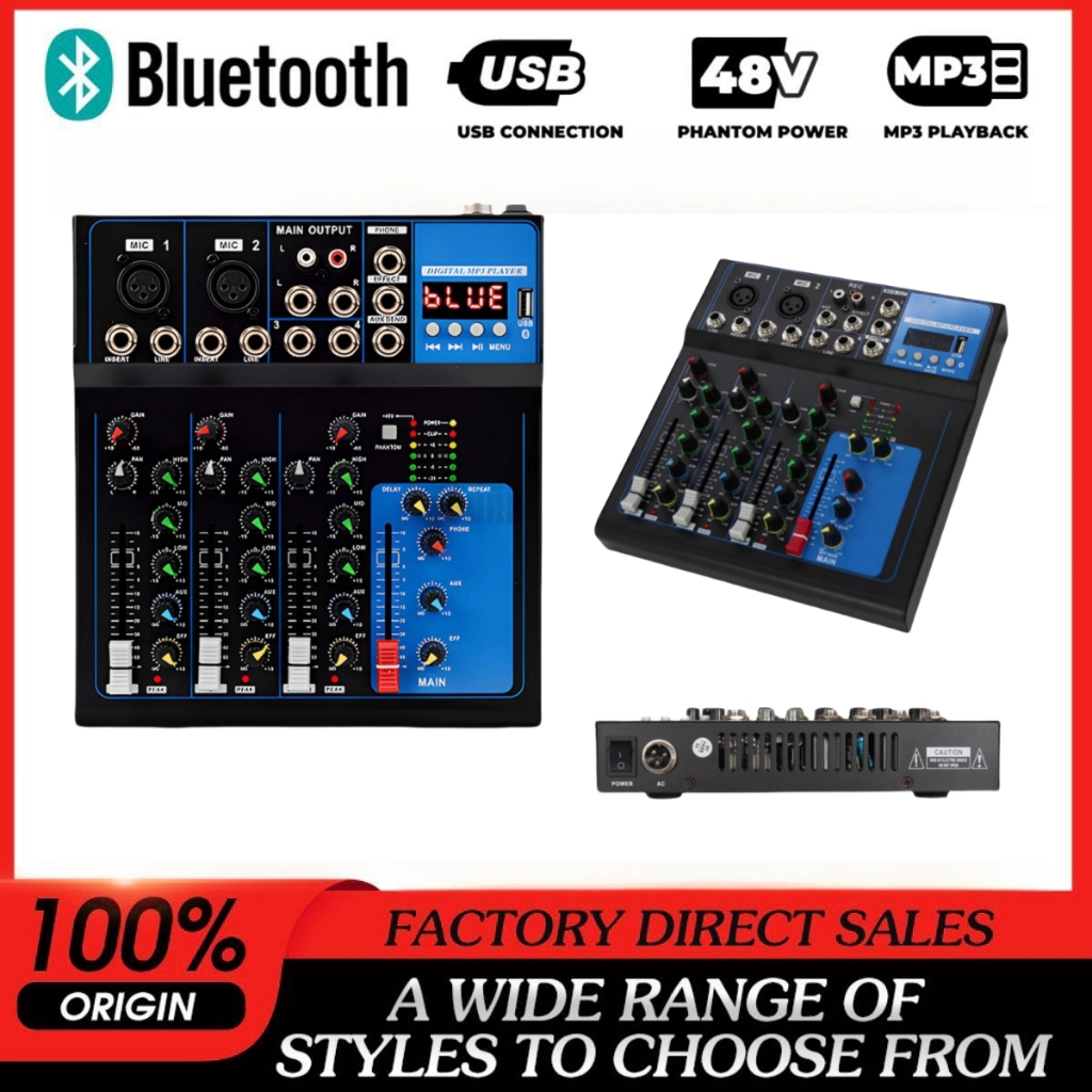 F4/F7 Professional Audio Mixer 4/7-channel built-in EQ/recording Suport ...