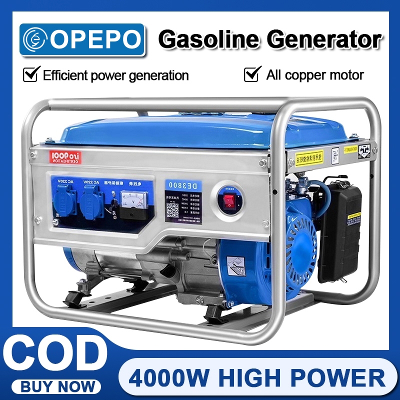 4kw/60Hz Gasoline Generator 4-Stroke Single Phase Generator 220V ...