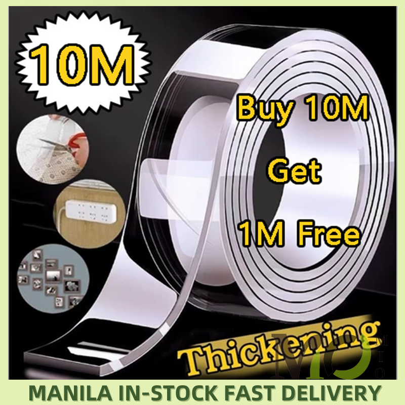 10M Clear Multifunction Nano Tape Strongly Sticky Double-Sided Adhesive ...