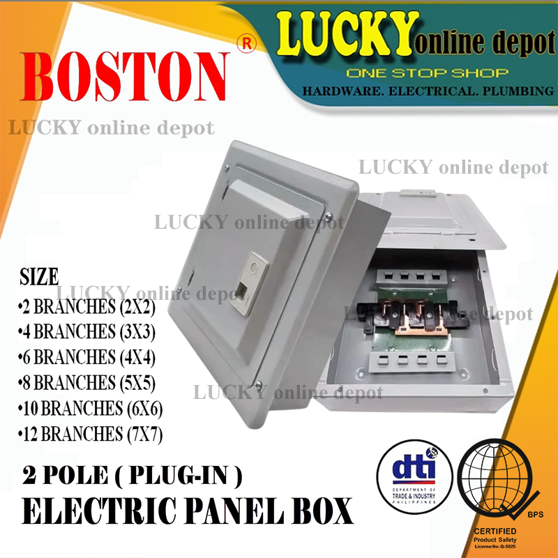 BOSTON / AMERICAL ELECTRIC PANEL BOX 2 POLE PLUG IN (2 /4 /6 /8 /10 ...