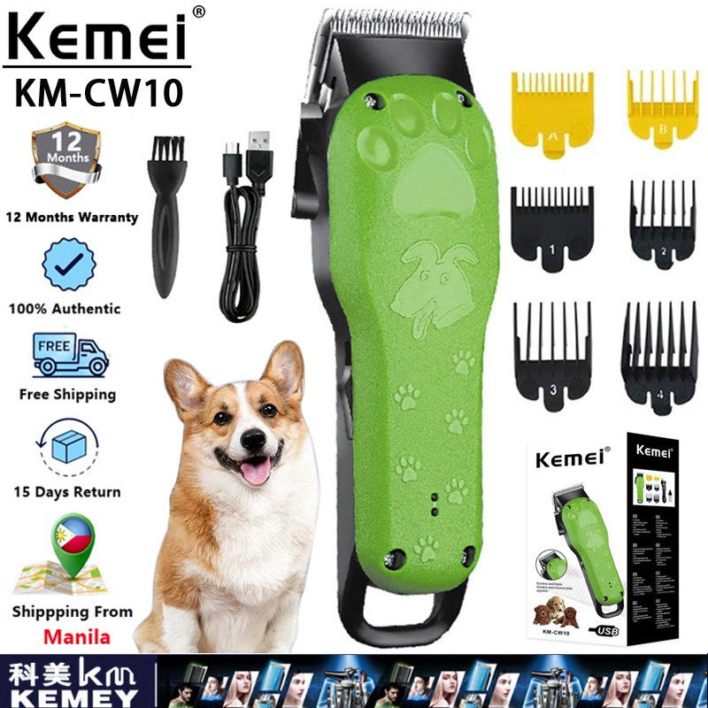 Kemei KMCW10 Pet Razor Grooming For Dog Hair Clipper Cordless ...