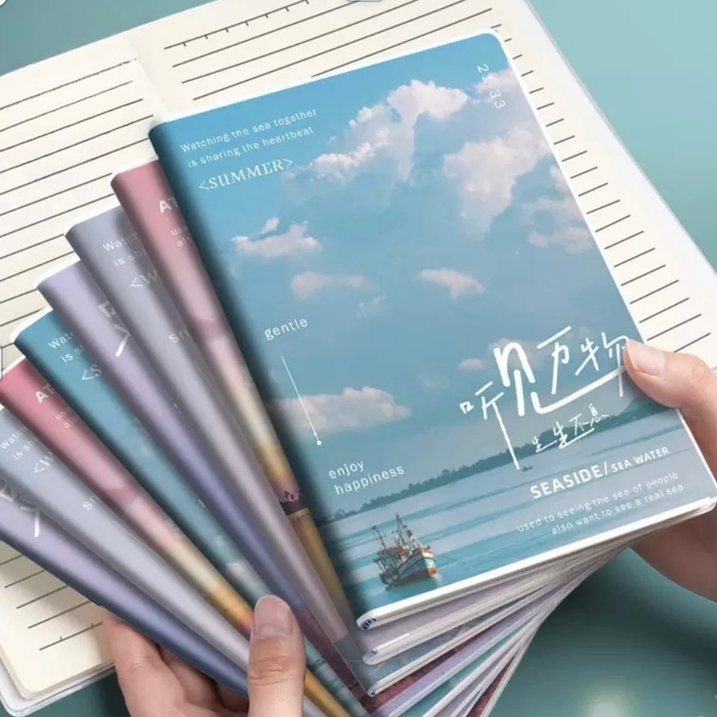 Rubber Cover Notebook 56 Leaves A5 B5 4books Per Pack | Shopee Philippines