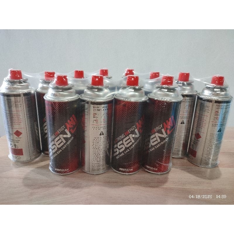 4pcs/PACK SSEN HWASAN BUTANE GAS CARTRIDGE/ SAMGY BUTANE | Shopee ...