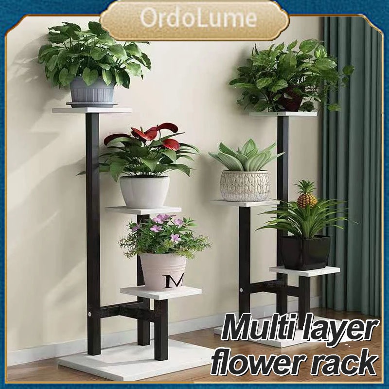 Heavy-Duty 4 Layers plant stand Indoor metal flower stand Outdoor ...