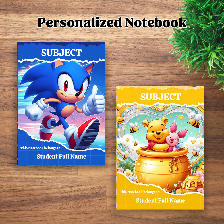 JM Creatink Sonic Mickey Personalized Notebook Writing / Composition ...
