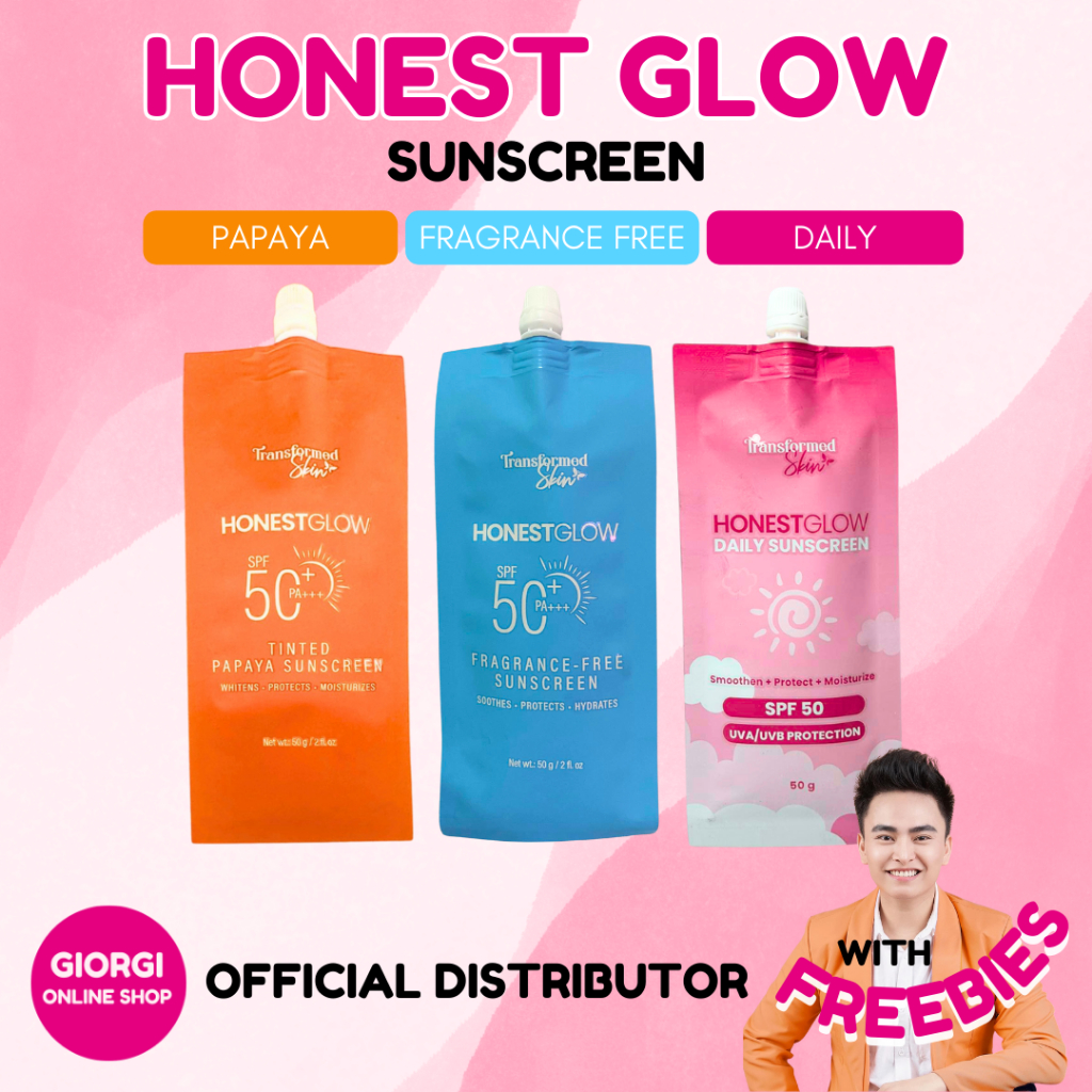 HONEST GLOW SUNSCREENS SPF 50 | Tinted Papaya Fragrance Free Daily ...