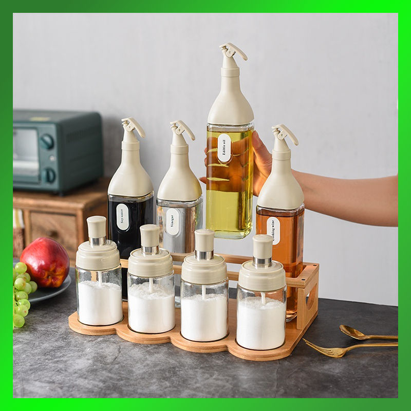 oil bottle soy sauce vinegar rack set | Shopee Philippines