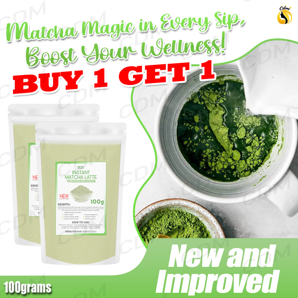 BUY1 TAKE 1 INSTANT MATCHA LATTE — Sweetened with Stevia, Now Milkier ...