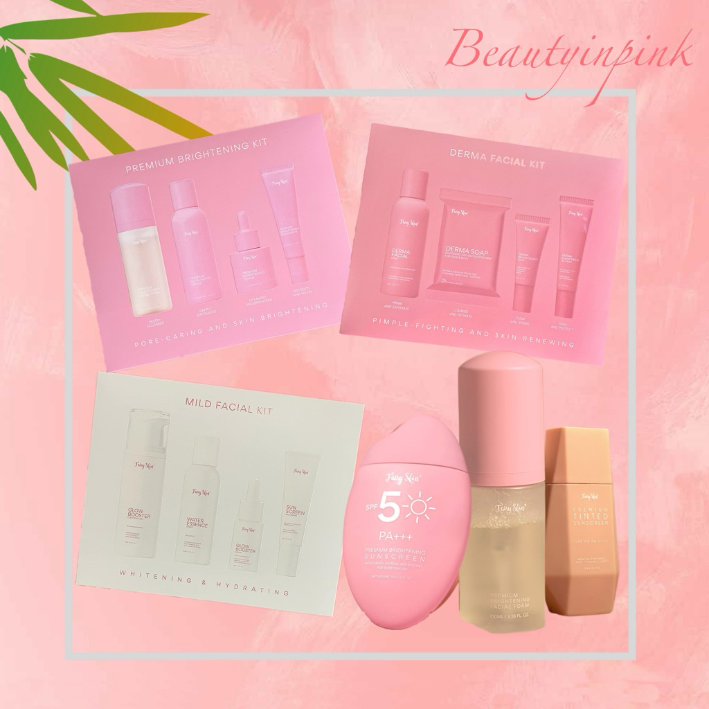 AUTHENTIC Fairy Skin Derma Facial Set | Premium Brightening Kit | Mild ...