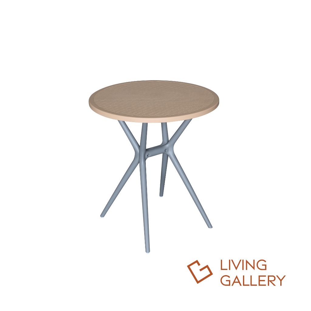 Living Gallery Table Plastic Rattan Table Round Elegance In or Outside ...