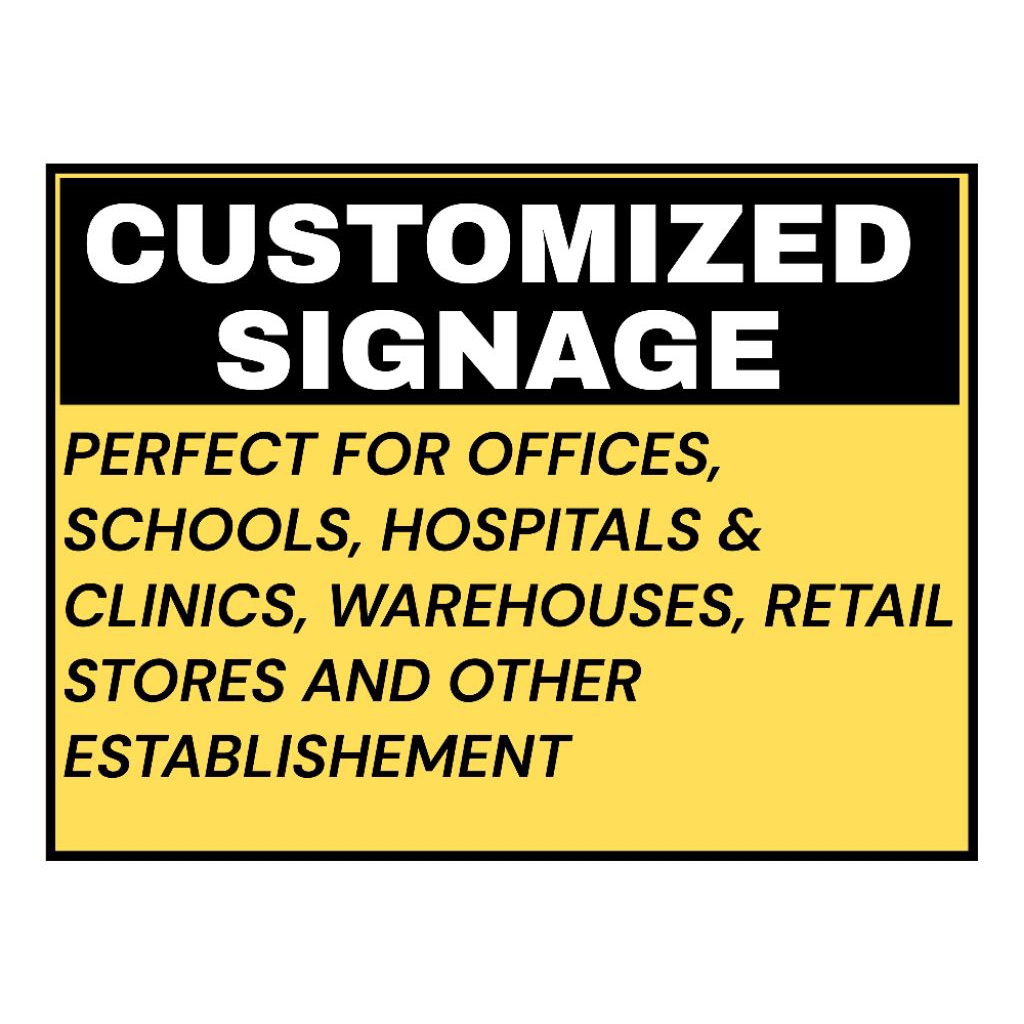 CUSTOMIZED SIGNAGE PVC / LAMINATED | Shopee Philippines