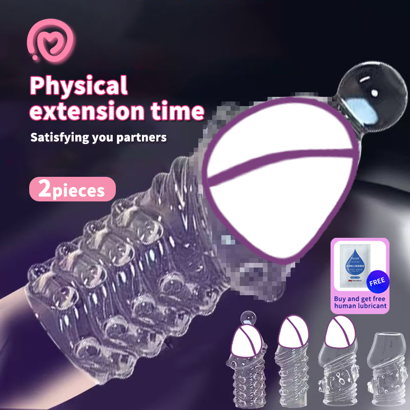 Reusable Enlargement Glans Condoms Extend G point Penis Extension ...