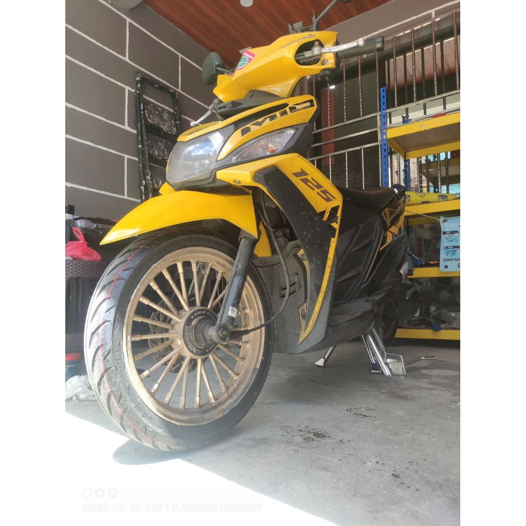 STAINLESS CENTER STAND SIDE STAND FREE EHE FREE SPRING ( MIO I 125 ...