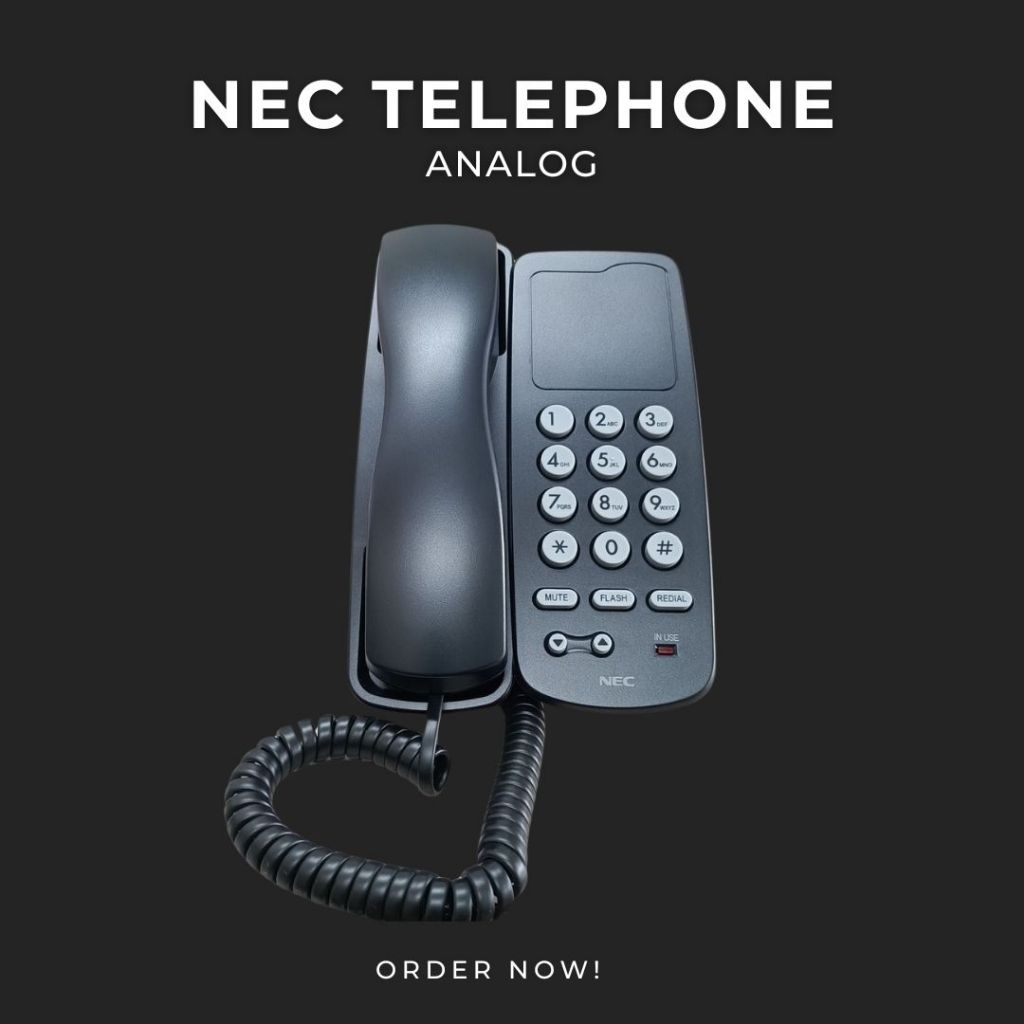 NEC Analog Single Line Telephone (Black) AT-40 TEL (EB) | Shopee ...