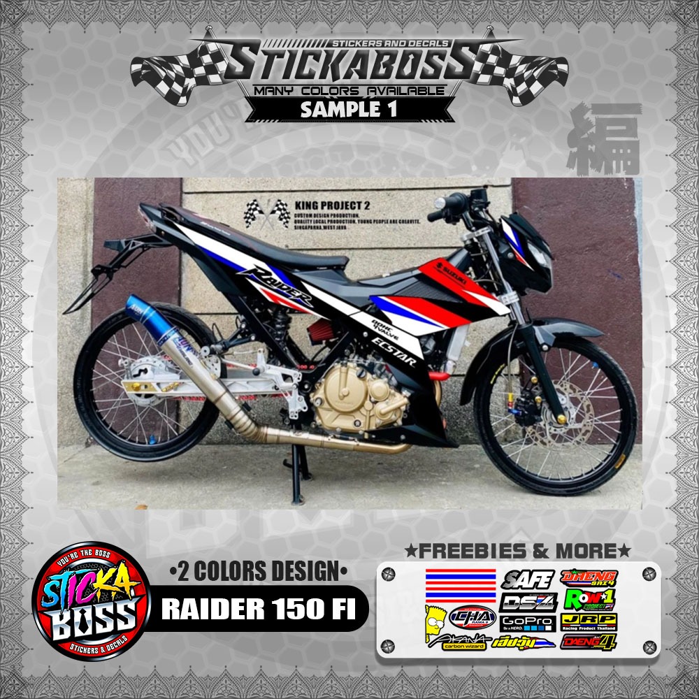 RAIDER 150 FI MALAYSIAN STICKER DECALS ( 2 COLORS DESIGN )【WITH ...