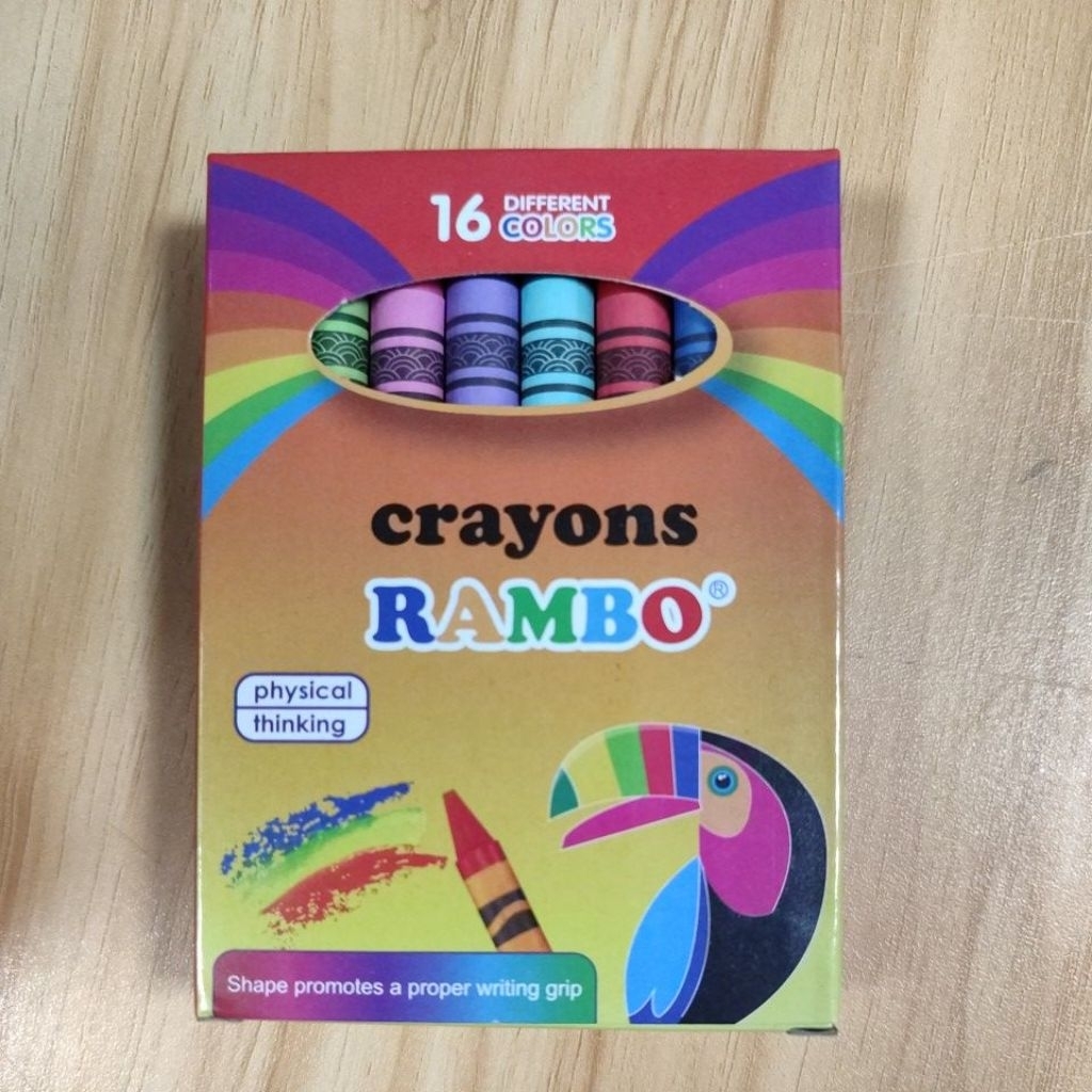 RAMBO Crayons 16 Different Colors | Shopee Philippines