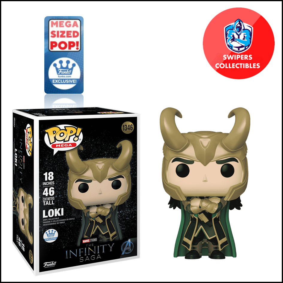 Funko Pop Loki Jumbo Mega 18 Inch Super Sized Pop Avengers Marvel ...