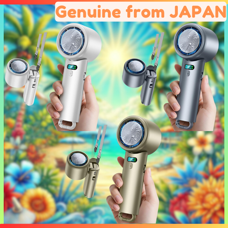 Portable High-Speed Bladeless Fan with -25°C Instant Cooling, 10000mAh ...