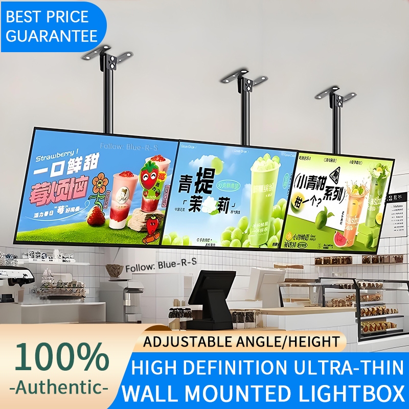 Milk tea store Menu luminous ordering sign LED billboard ultra-thin ...