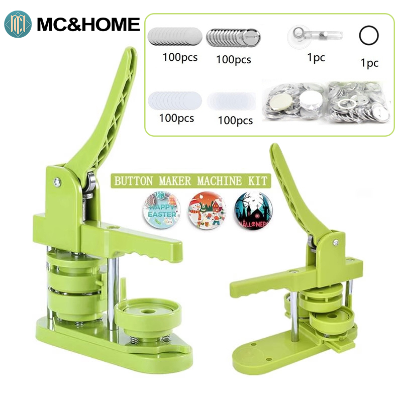 MC&HOME DIY 25MM 32MM 58MM Button Pin Maker Machine Kit Badge Press ...