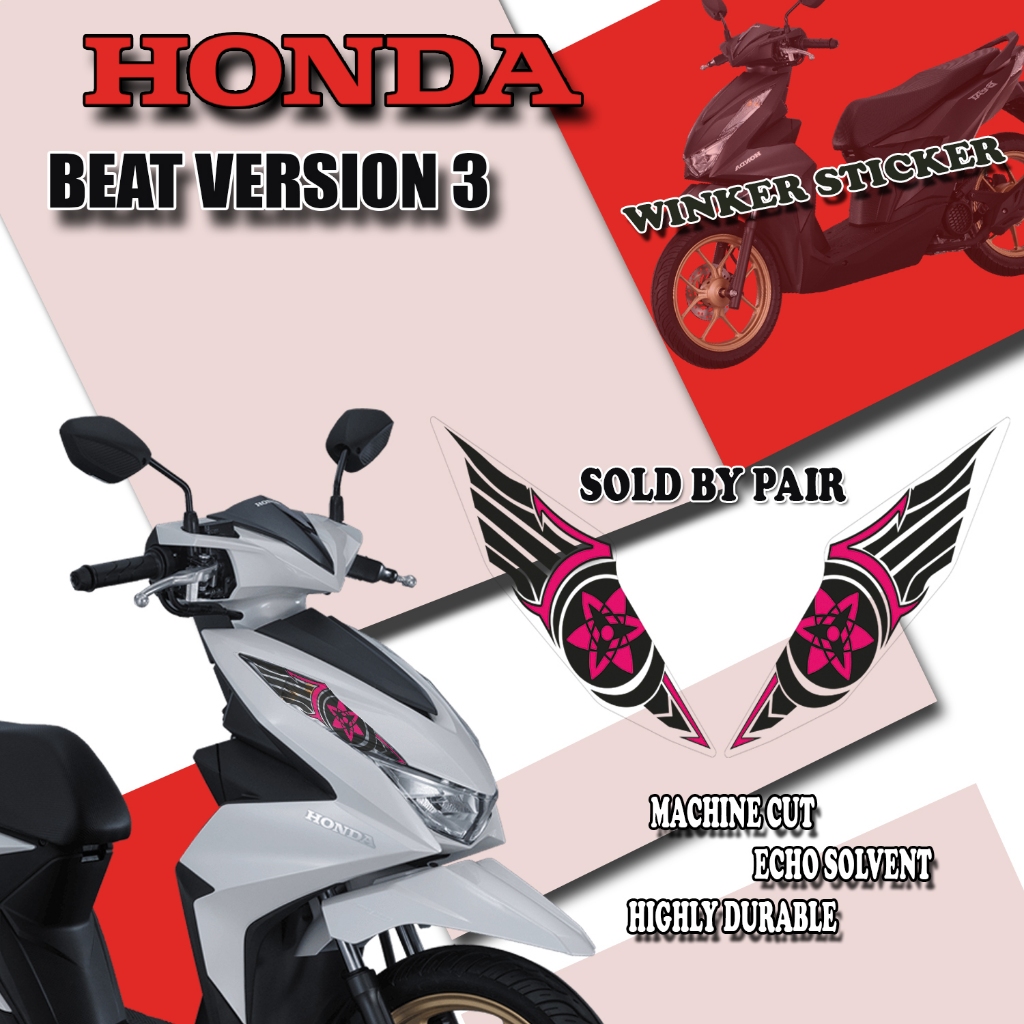 NEW WINKER STICKER FOR HONDA BEAT VERSION 3 MOTORCYCLE/ BEAT WINKER ...
