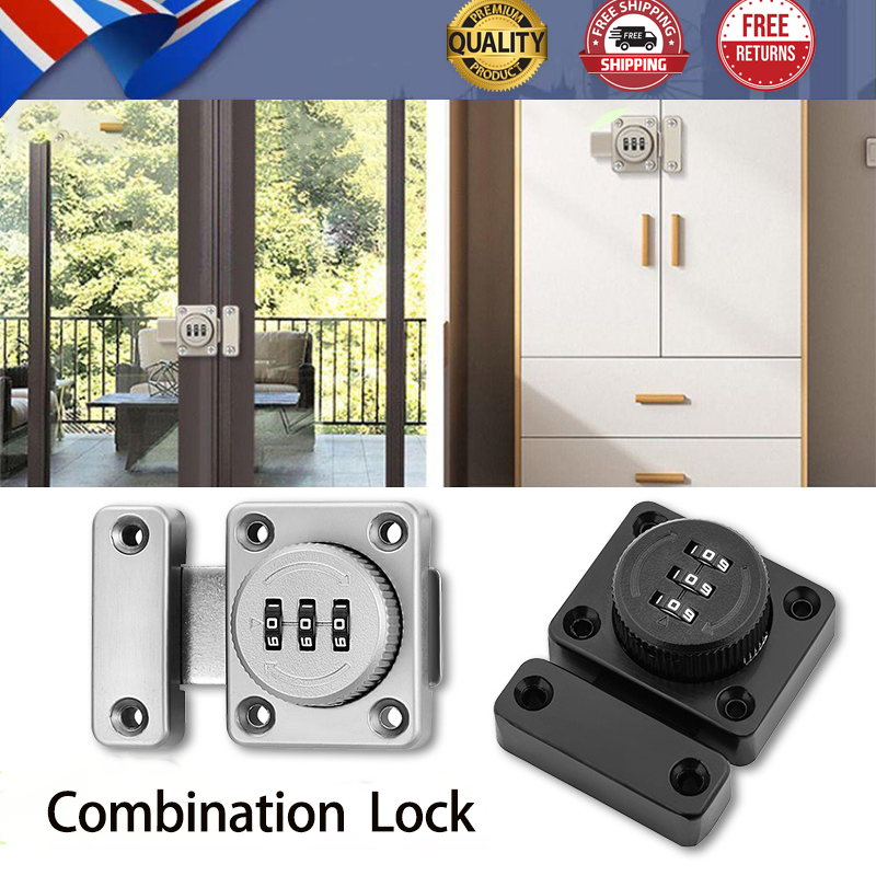 Rotary Slide Latch Security Lock Digital Password Latch Lock Privacy ...