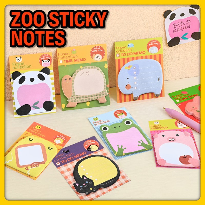 20 Sheets Creative Cartoon Special-shaped Post-it Note Memos Sticky ...