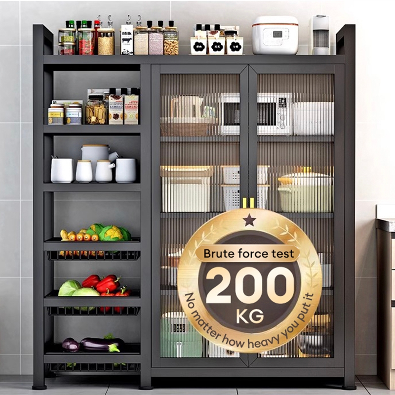 Dustproof Cabinet Multi-functional Kitchen Cabinet With Drain Basket ...