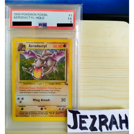 3 best pokemon cards CGC 8.5 Aerodactyl 1st Edition Prerelease Holo (Graded Card) – Phurion main image 0