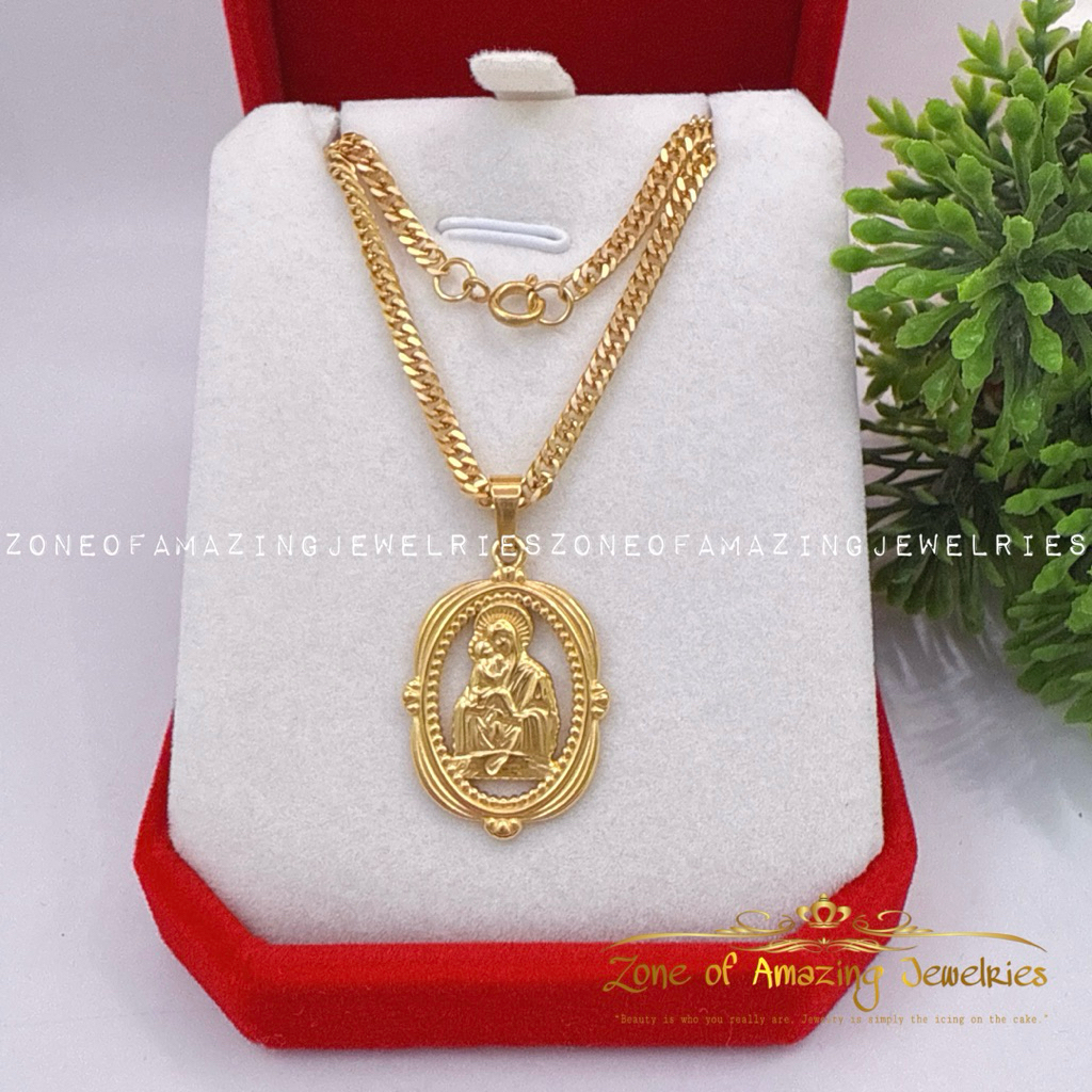 zoaj.ph Mother and Child Necklace Choose Your Chain Round Lock ...