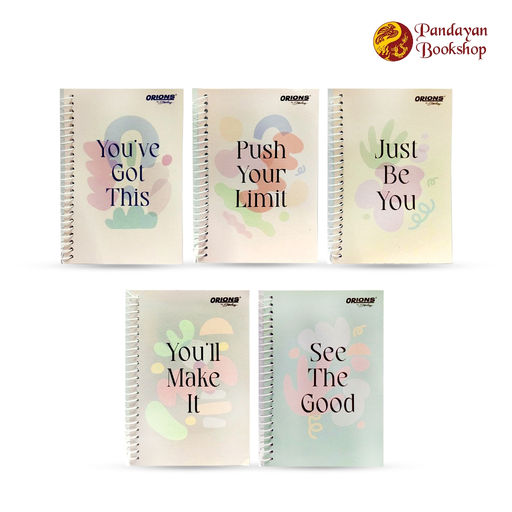 Orions Typography Spiral Memo Notebook 80 leaves (Pocket-Sized Notebook ...
