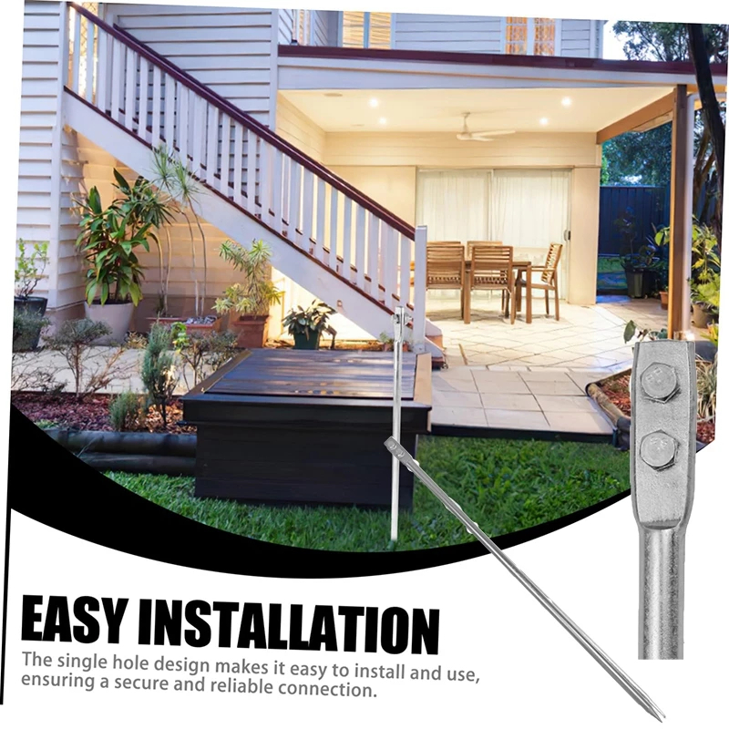 Galvanized Grounding Rod T-shaped lightning protection grounding clamp ...